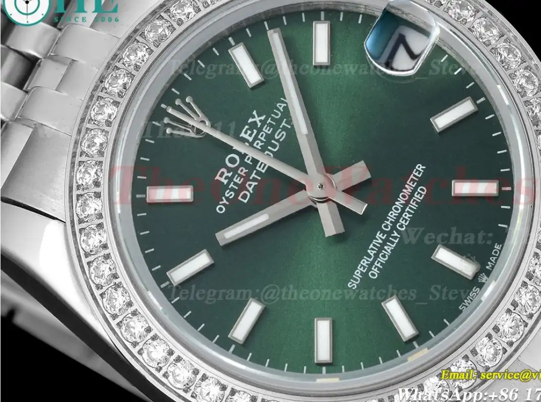 Datejust 28mm Dia SS SS Green Stk GDF MY8215