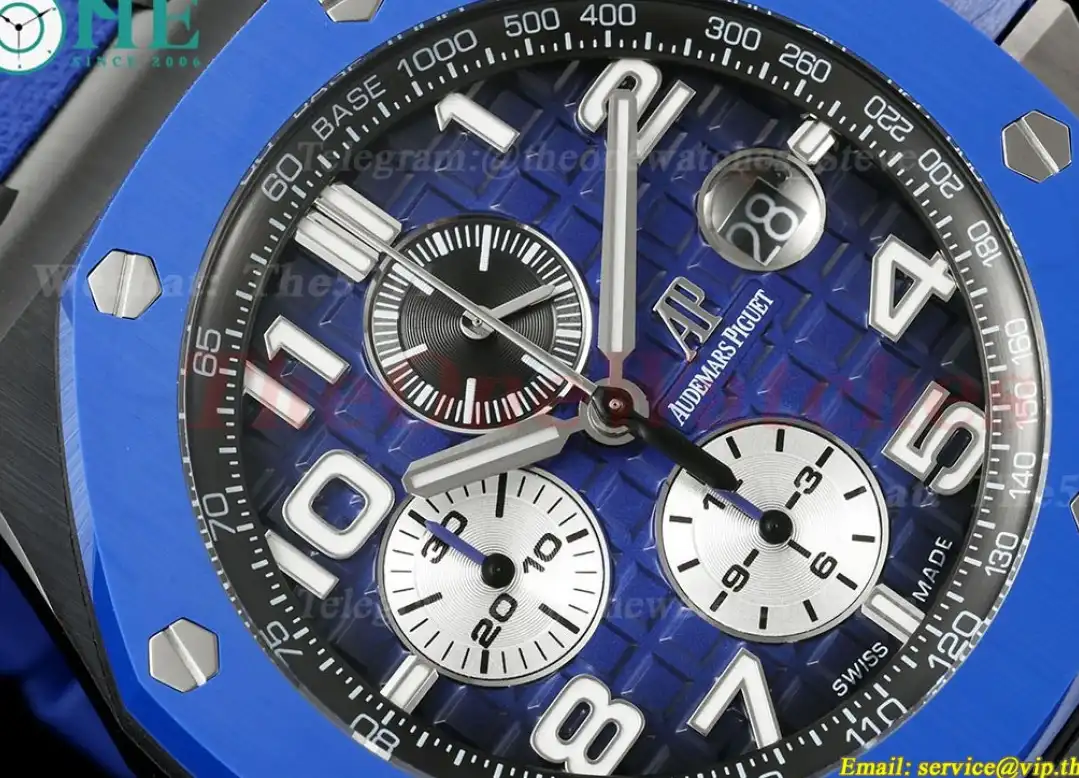 Royal Oak Offshore 26405CE 44mm Cer RU Blue Dial TKF A7750