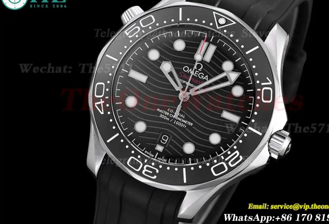 Seamaster 300m 42mm SS RU Black Dial GDF MY8215