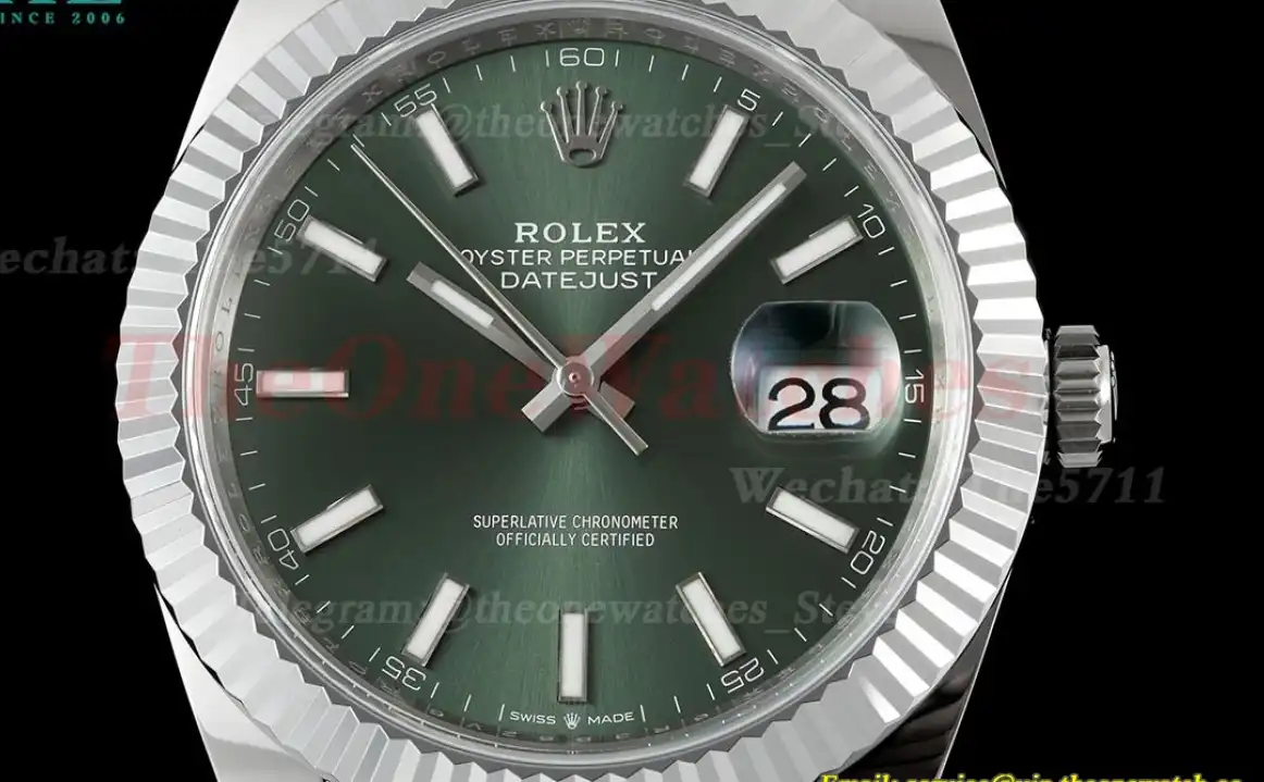 Datejust 126334 41mm Jub SS SS Green Dial JQF VR3235