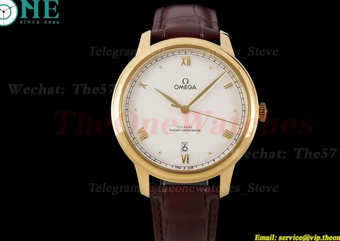 De Ville Prestige Date 40mm YG LE White Dial MKS A8800