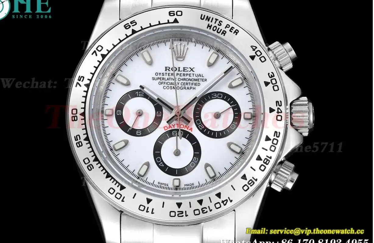 Daytona 40mm SS SS White Stk GDF A3836