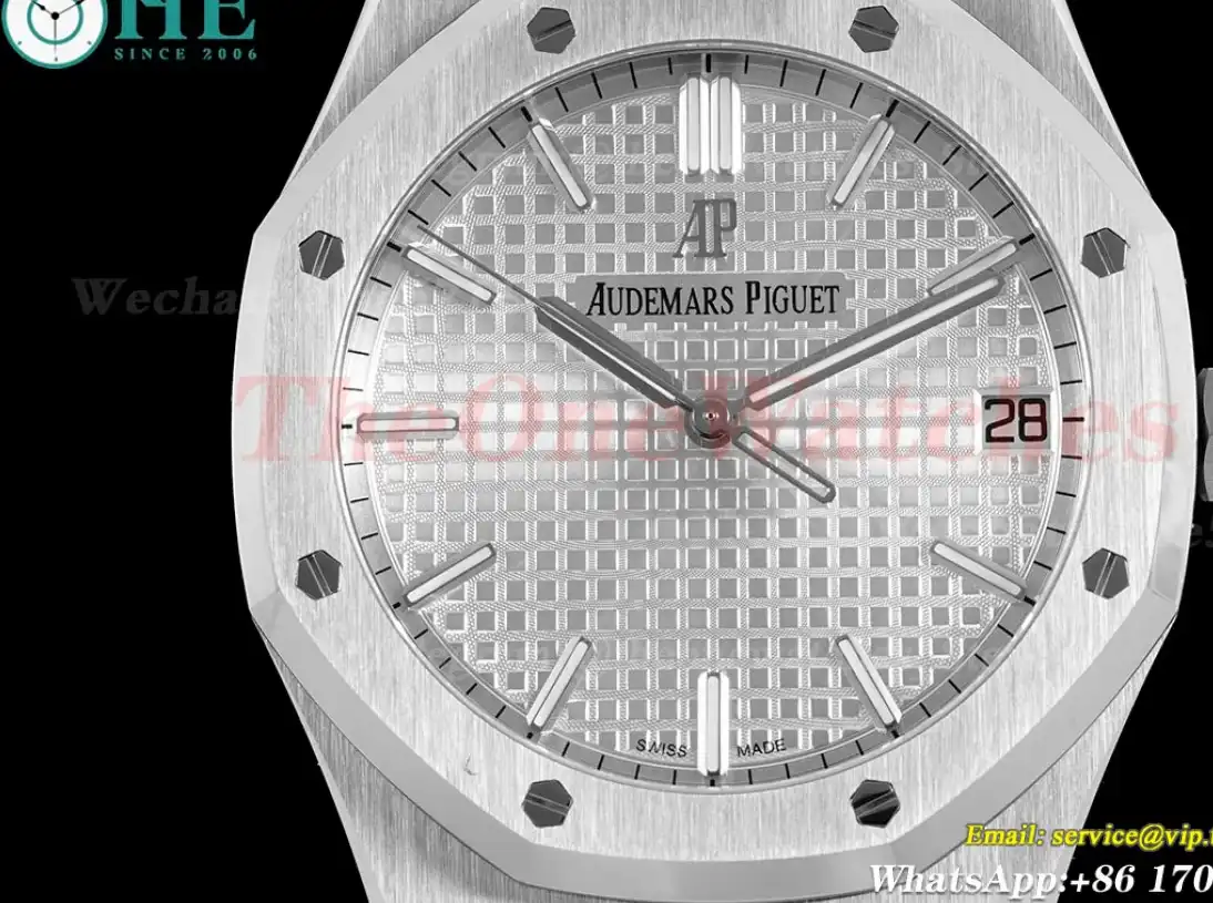 Royal Oak 41mm 15500 SS SS Silver Stk APSF A4302 Super Clone