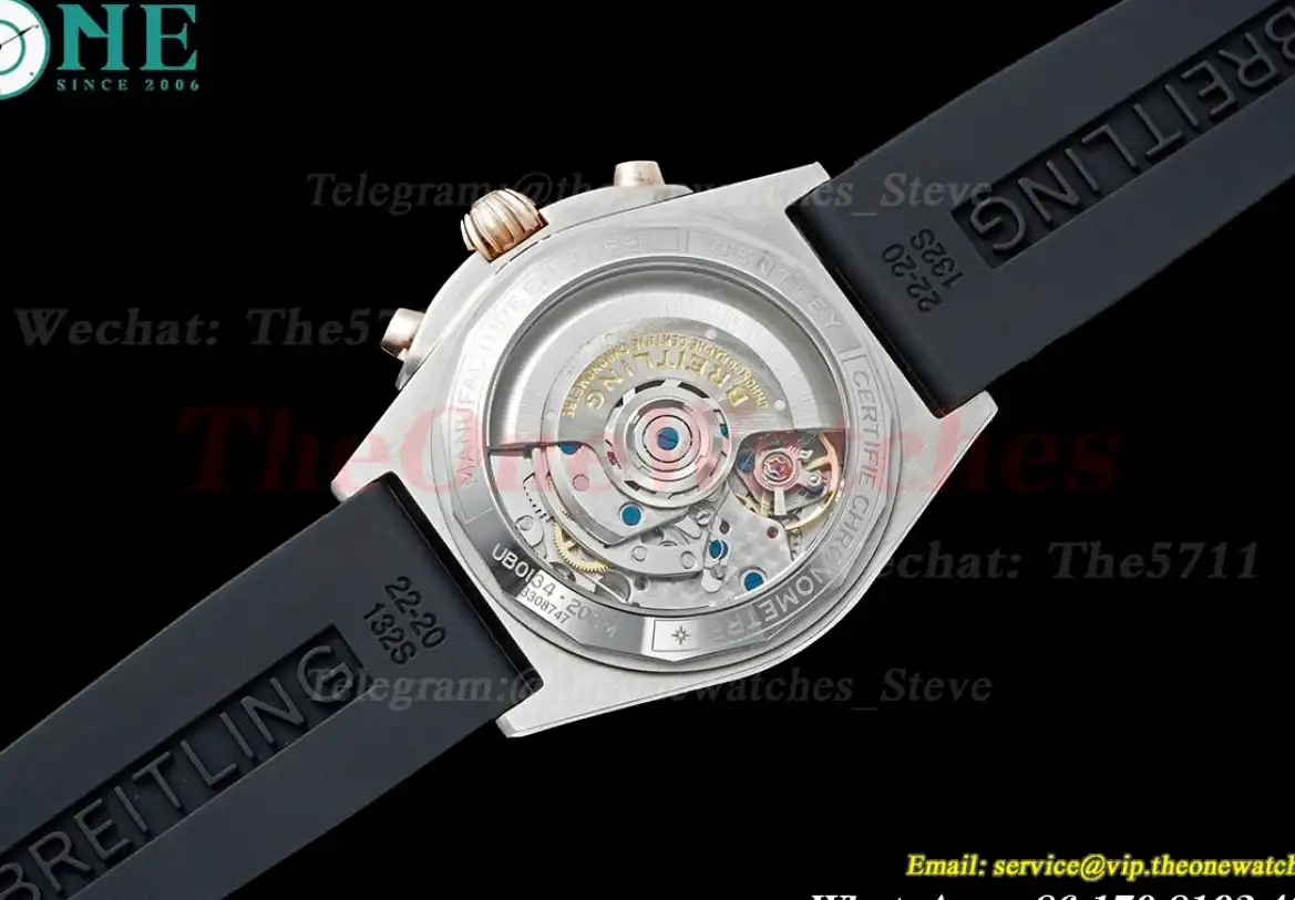 Chronomat B01 42MM RG SS RU Blue Stk TF A7750