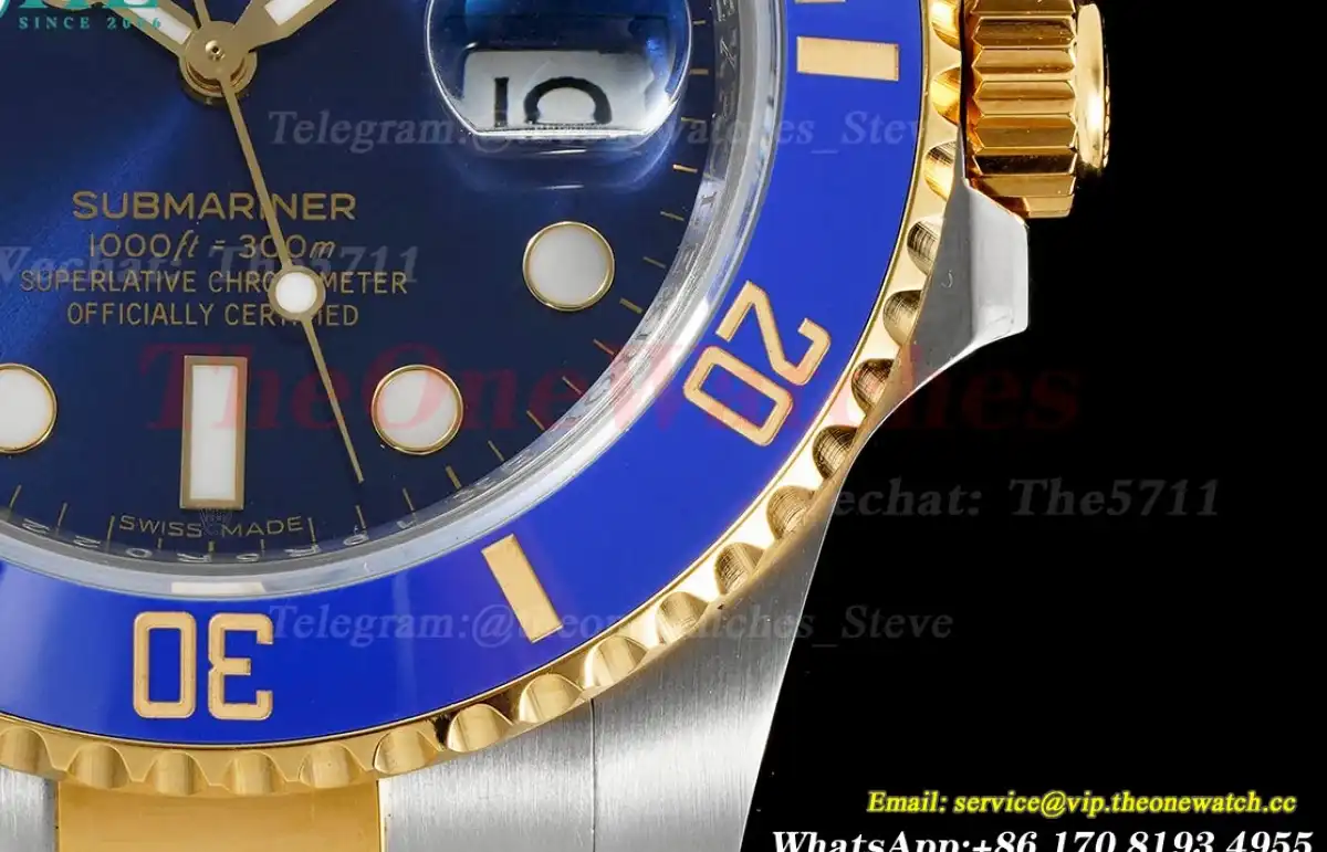 Submariner 116613LB 40mm YG SS Wrapped Blue Dot KF VR3135