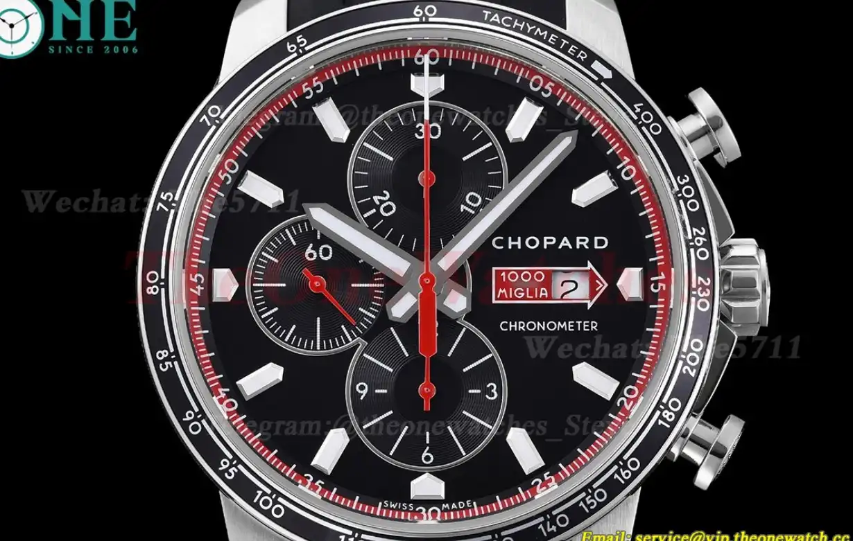 Mille Miglia Race 44mm SS RU Black Dial V7F A7750