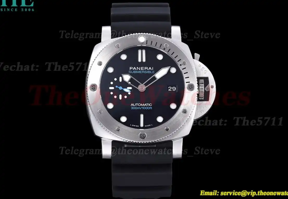 Submersible PAM1229 44mm SS RU black Dial TTF P900