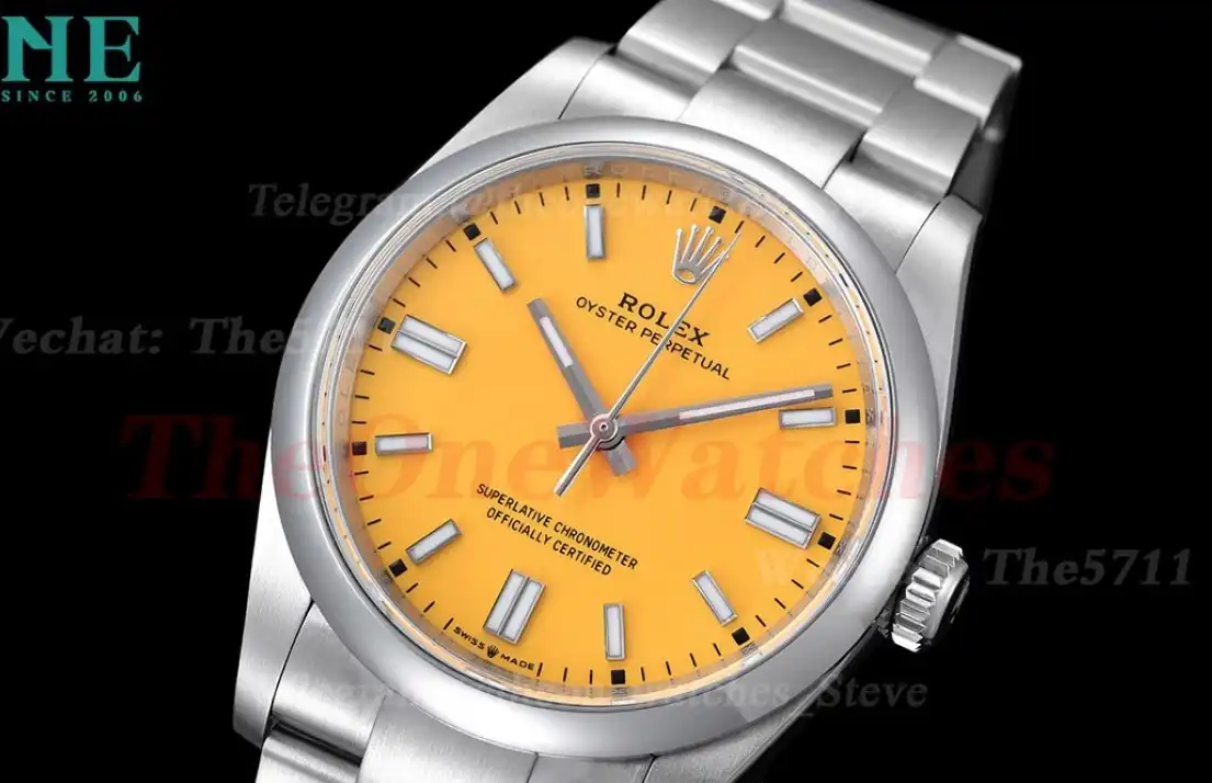 Oyster Perpetual 126000 36mm SS SS Yellow Dial EWF A3230