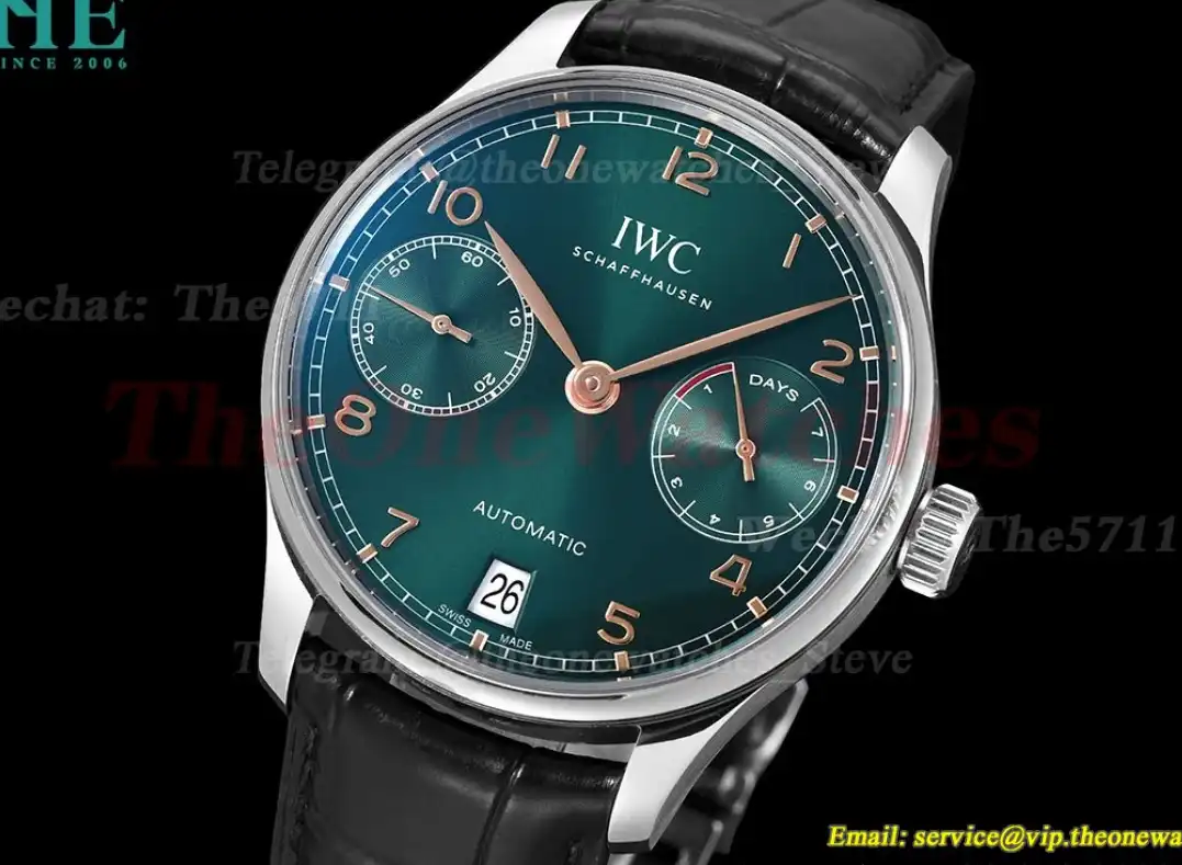 Portugieser 7 Days 42mm SS LE Green Dial ZF V5 A52010