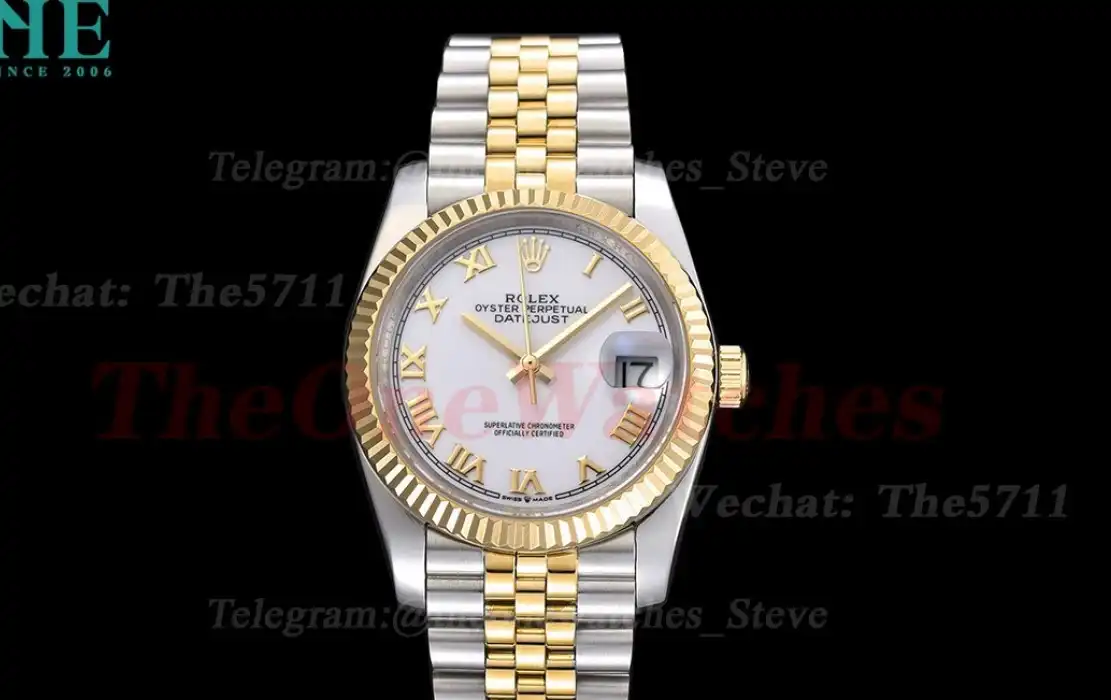 Datejust 126233 36mm Jub SS YG White Rmn GDF MY8215