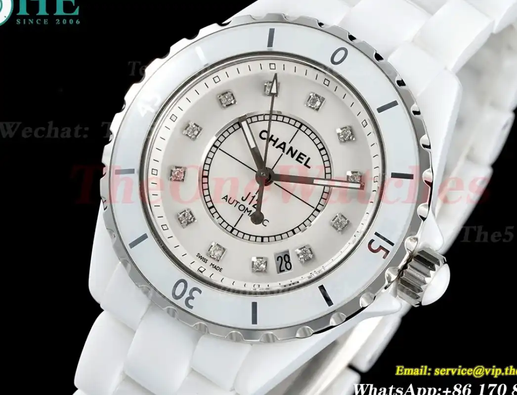 J12 38mm White Ceramic Cer White Dia HTF A2892