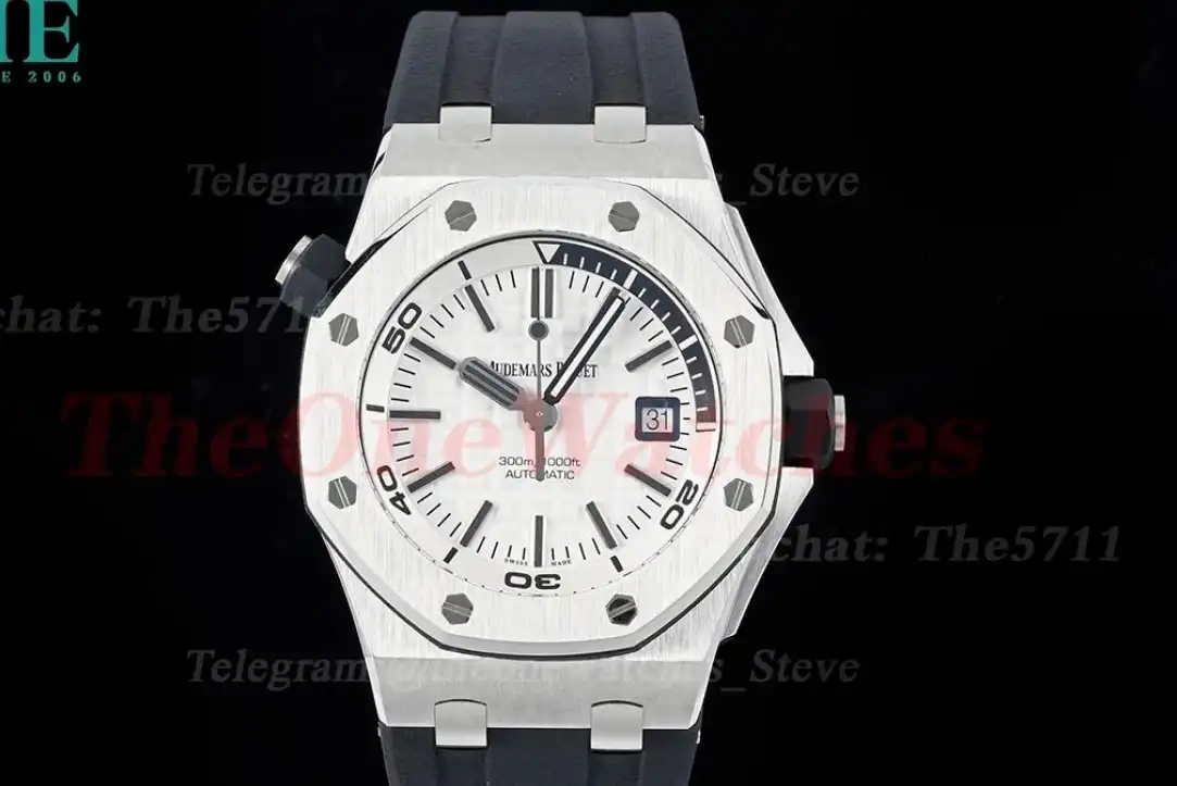 Royal Oak Offshore Diver 15710 42mm SS RU White IPF SA3120 Super Clone