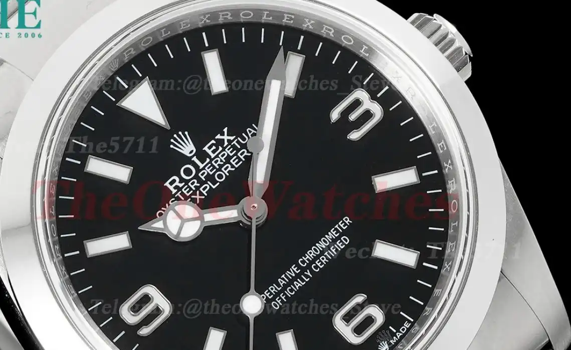 Explorer 124270 36mm 904L SS SS Black Dial EWF A3230