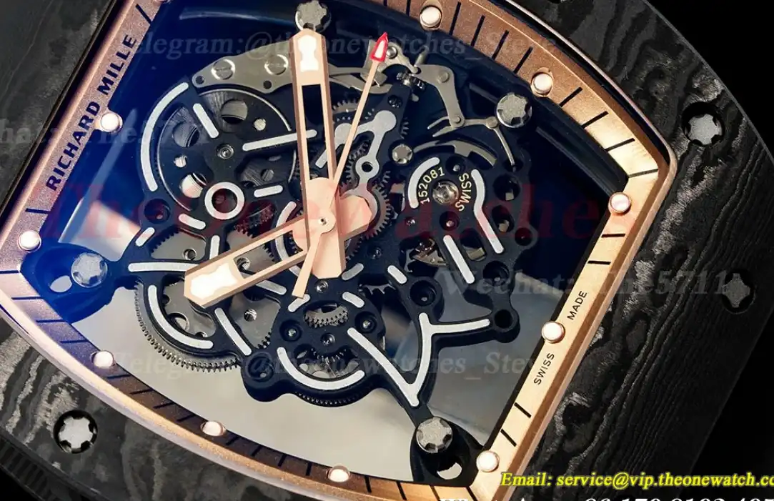 RM055 Gold NTPT RU Skeleton Dial UOKF RMUL2 Super Clone