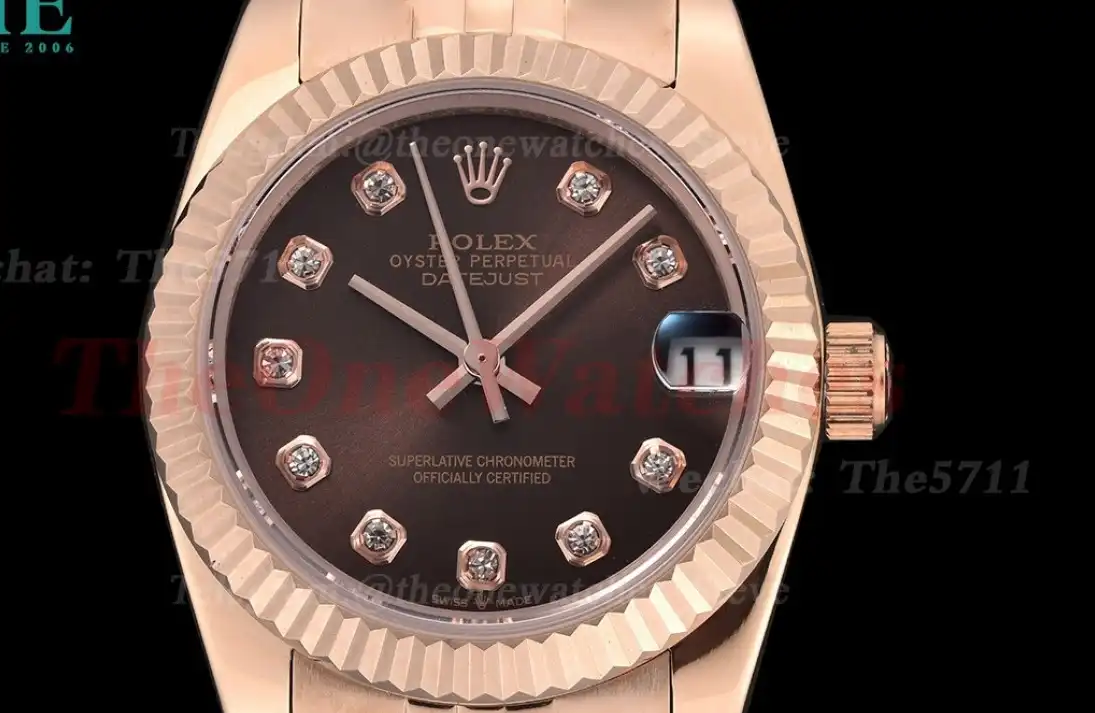 Datejust 31mm RG RG Brown Dia GDF MY8215