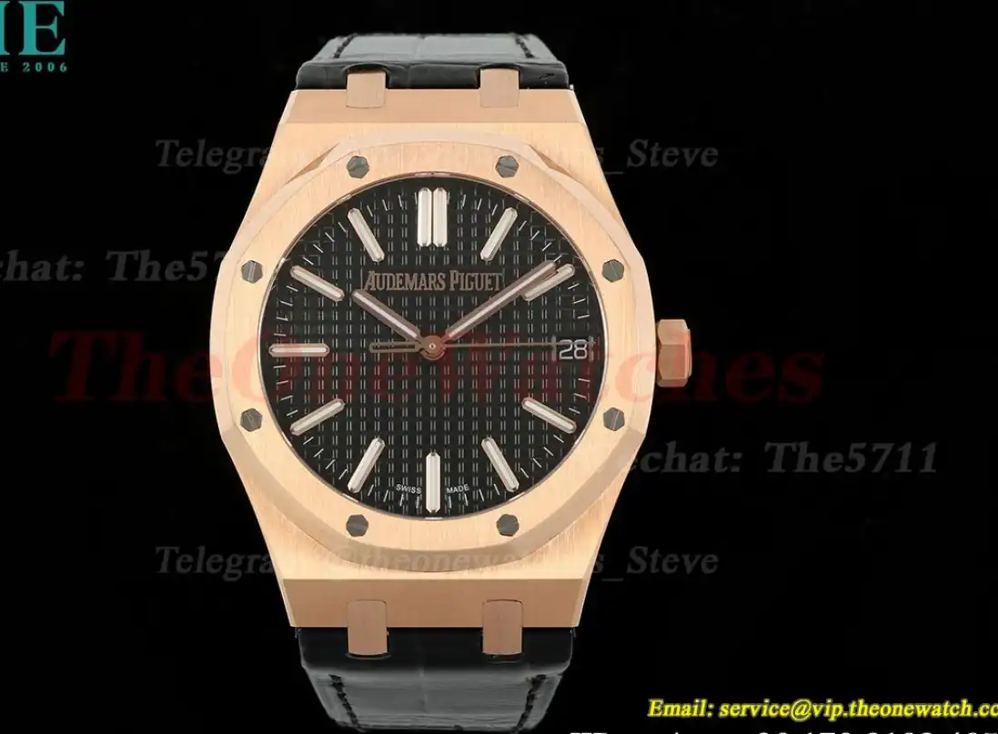 Royal Oak 41mm 15510 RG LE Black Stk IPF A4302 Super Clone