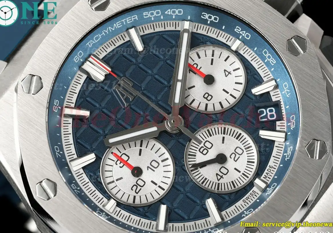 Royal Oak Offshore 26420 43mm SS RU Blue Wht APPF A4401