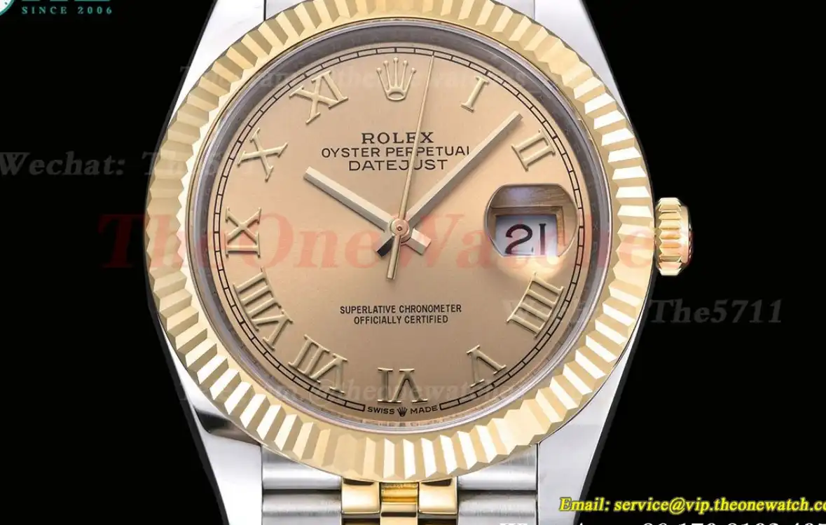 Datejust 126333 41MM YG SS Rose Gold Rmn EWEF A3235