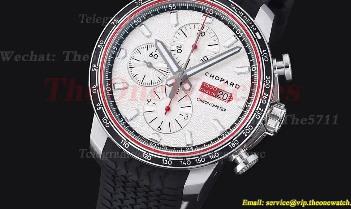 Mille Miglia Race 44mm SS RU White White Dial V7F A7750