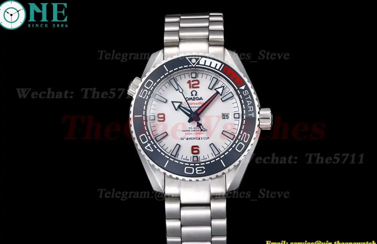 Seamaster 600m 43mm SS SS White Dial Blue GDF MY8215