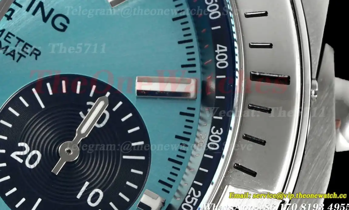 Chronomat B01 42MM SS RU Ice Blue Blk TF A7750