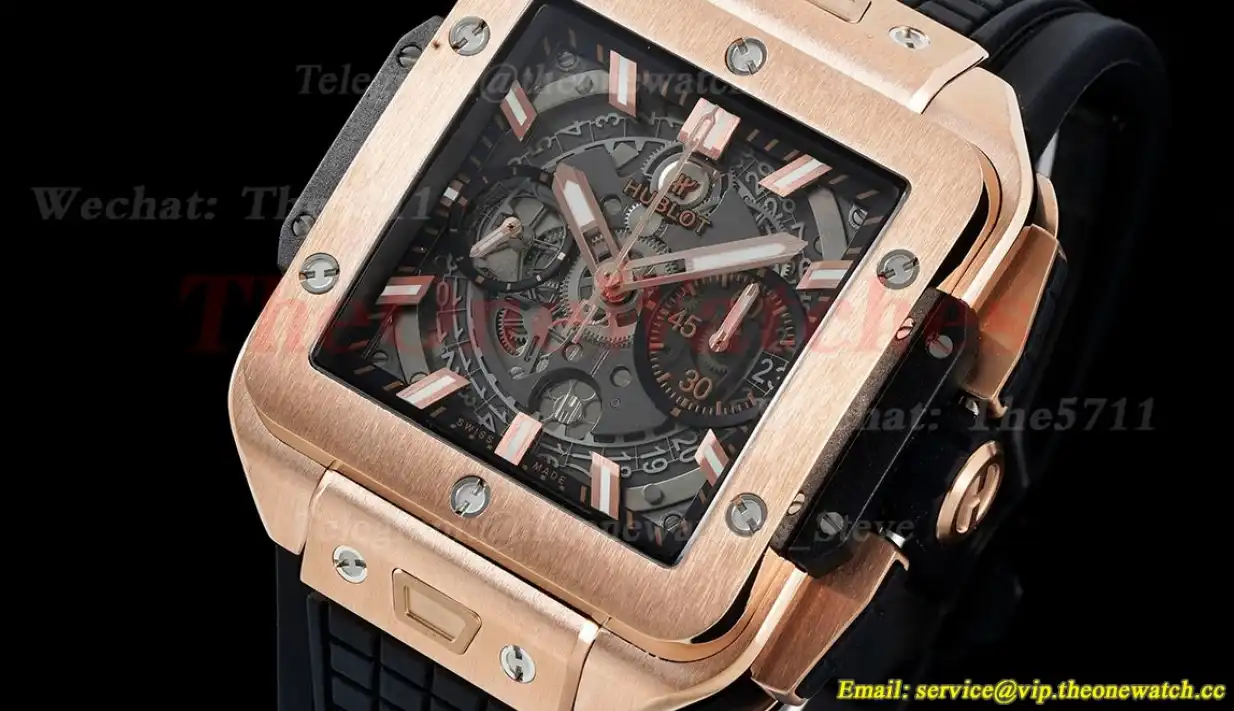 Square Bang Unico 42mm RG RU Skeleton Dial BBF HUB1280A