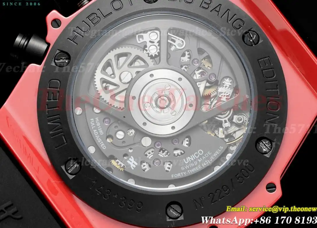 Big Bang Unico Red Magic Ceramic 42mm Seketon Num BBF HUB1280