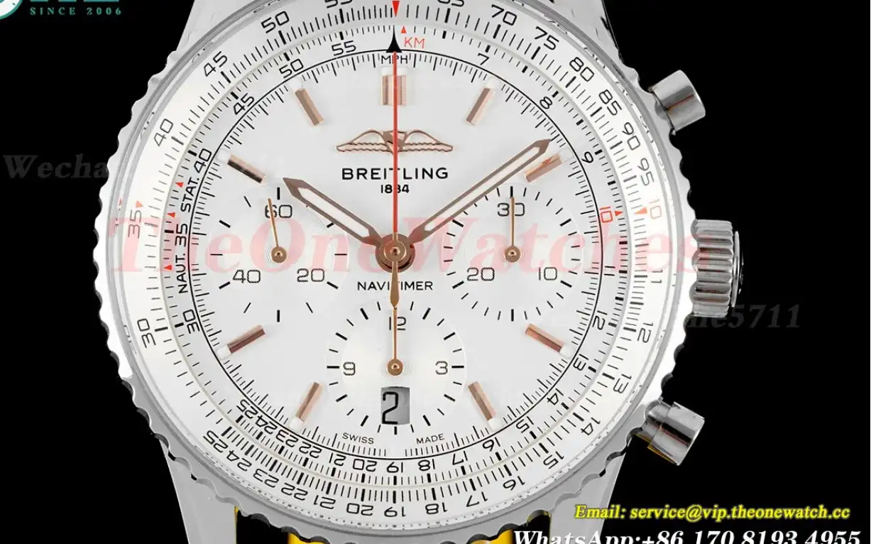 Navitimer B01 Chronograph SS LE White Stk BLSF Asian B01