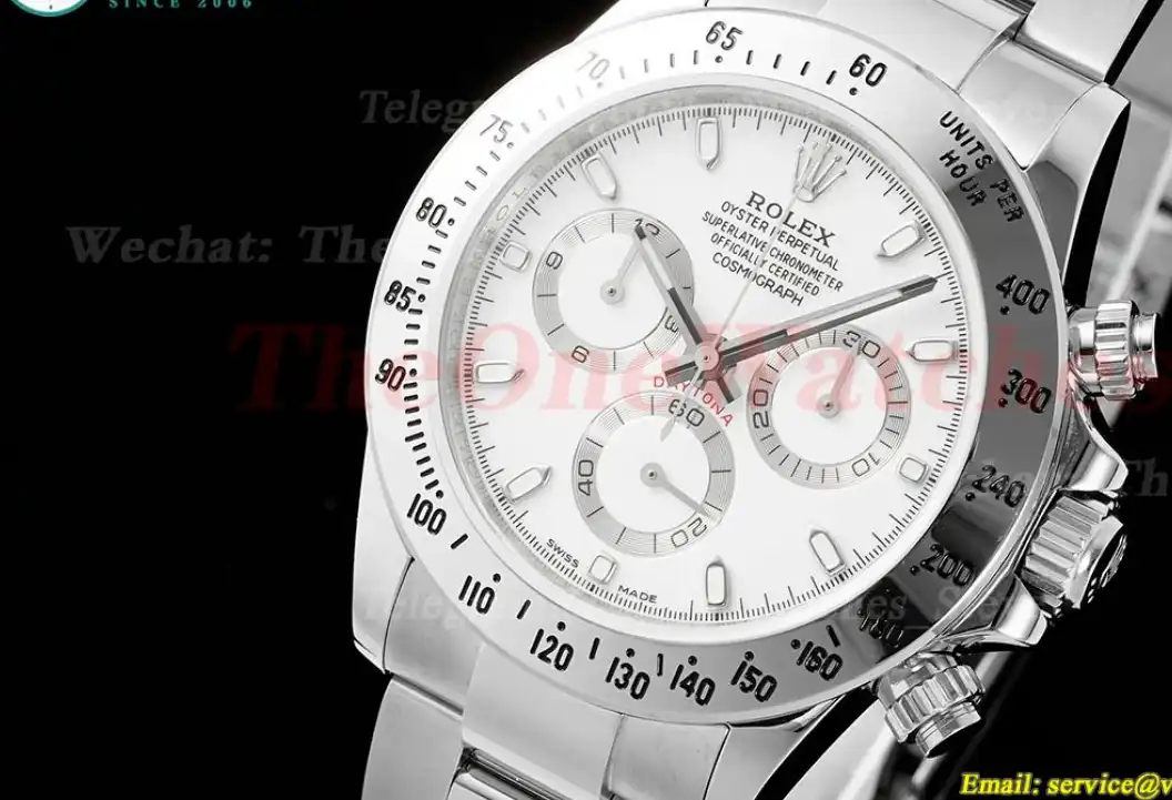 Daytona 116520 40mm SS SS White Dial JDF A7750