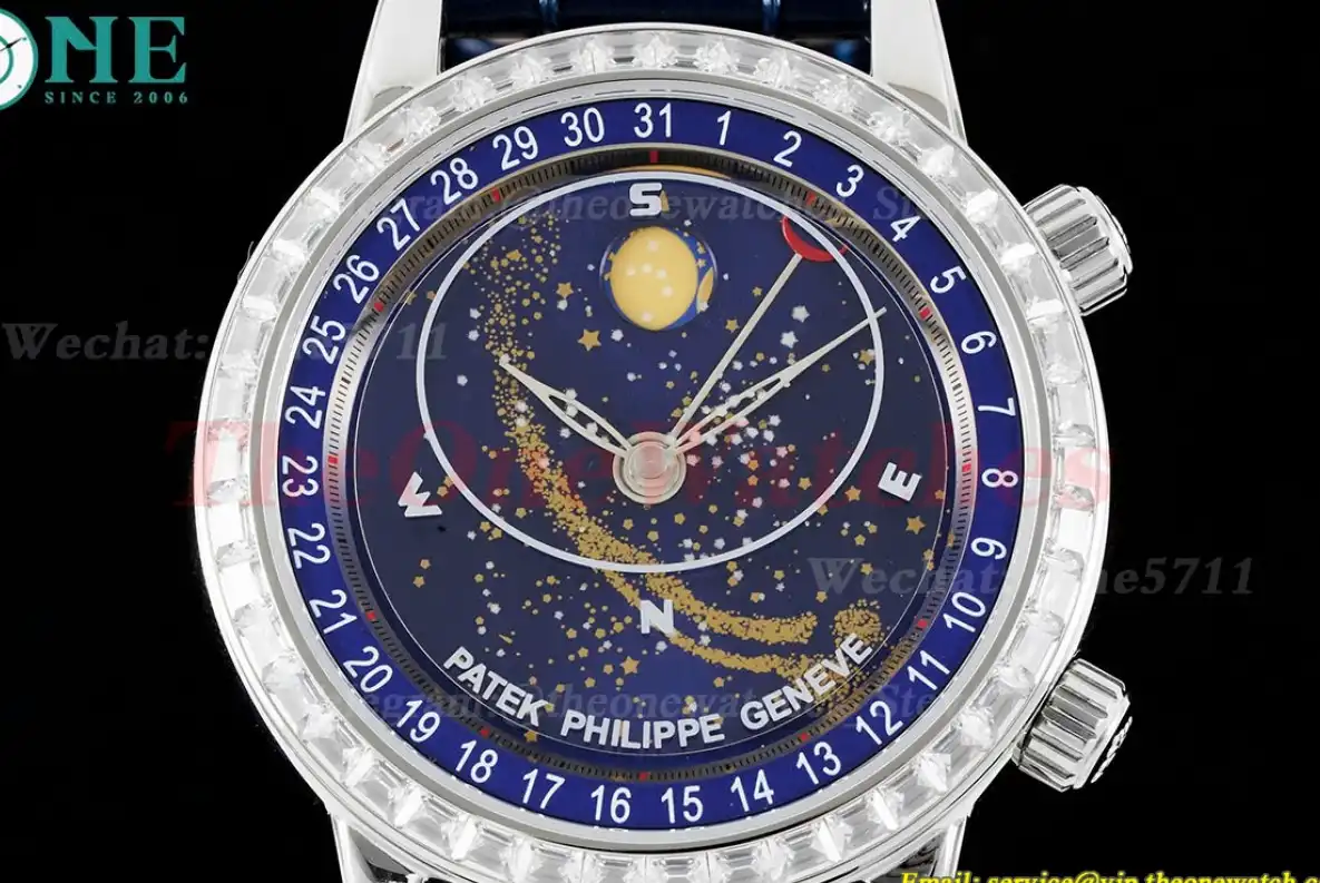 Celestial Sky Moon Date Diam SS LE Blue Dial TWF A240