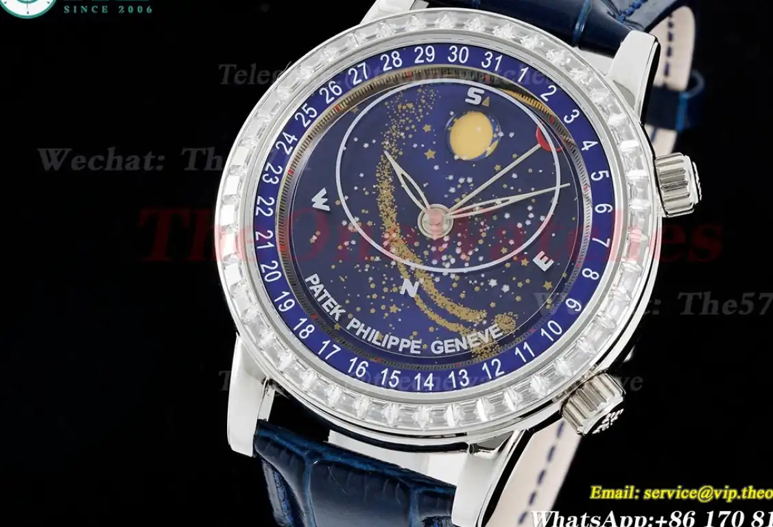 Celestial Sky Moon Date Diam SS LE Blue Dial TWF A240