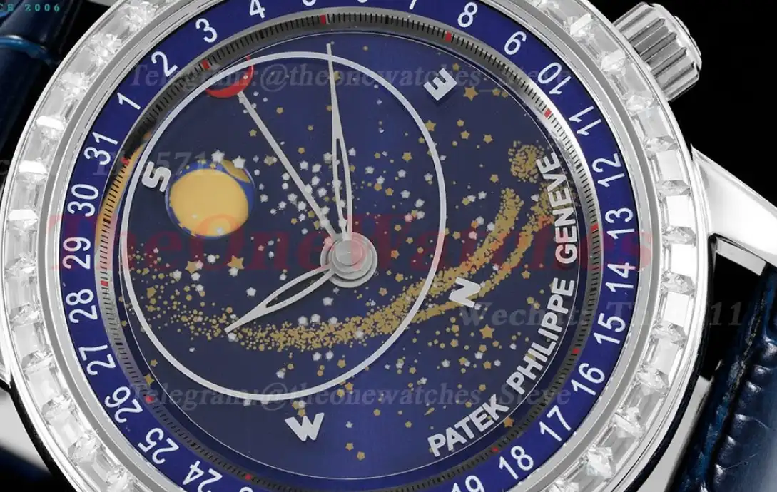 Celestial Sky Moon Date Diam SS LE Blue Dial TWF A240