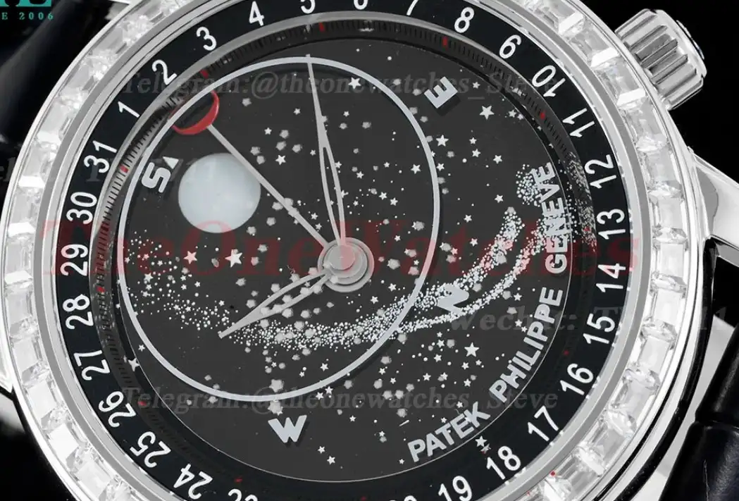 Celestial Sky Moon Date Diam SS LE Black Dial TWF A240