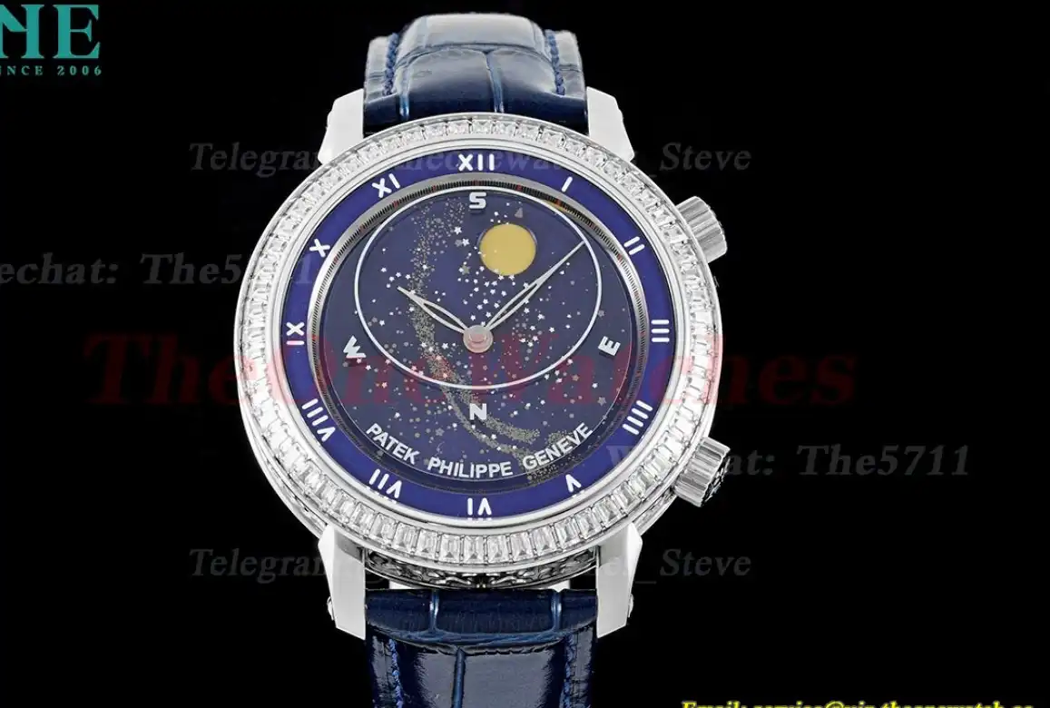 Celestial Sky Moon Diam SS LE Blue Dial TWF A240