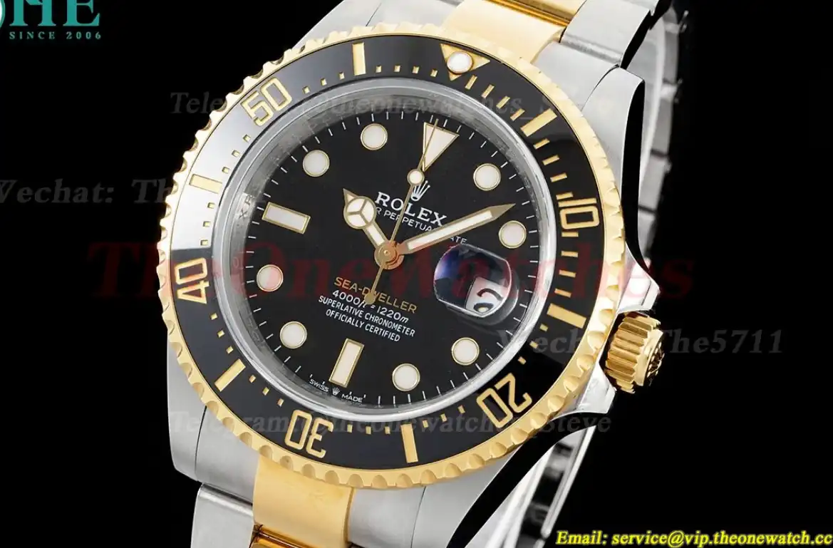 SeaDweller 126603LN 43mm Wrapped YG SS Black Dot KF VR3235