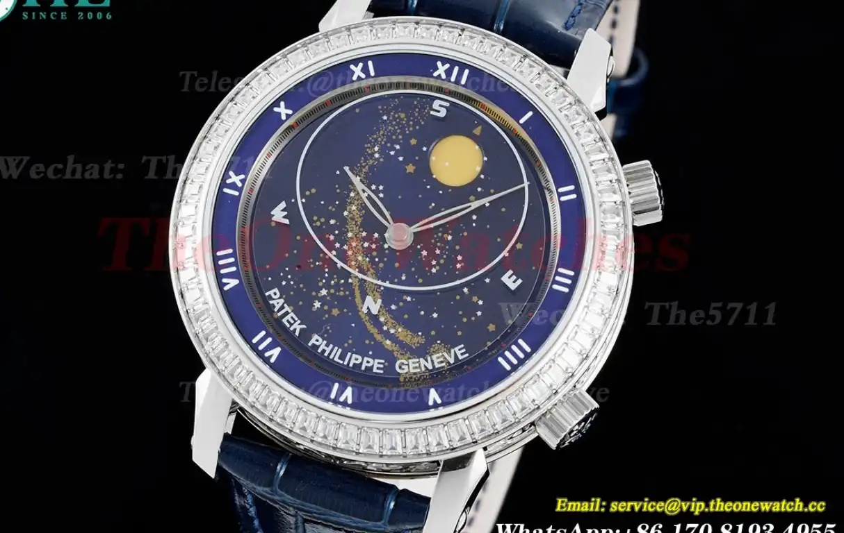 Celestial Sky Moon Diam SS LE Blue Dial TWF A240