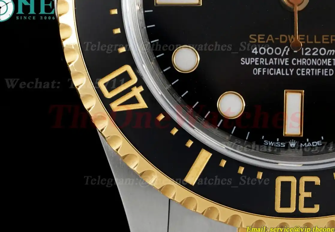 SeaDweller 126603LN 43mm Wrapped YG SS Black Dot KF VR3235