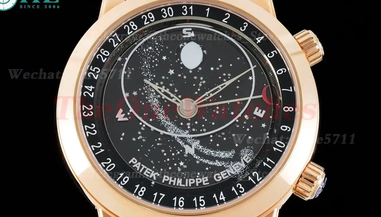 Celestial Sky Moon Date YG LE Black Dial TWF A240