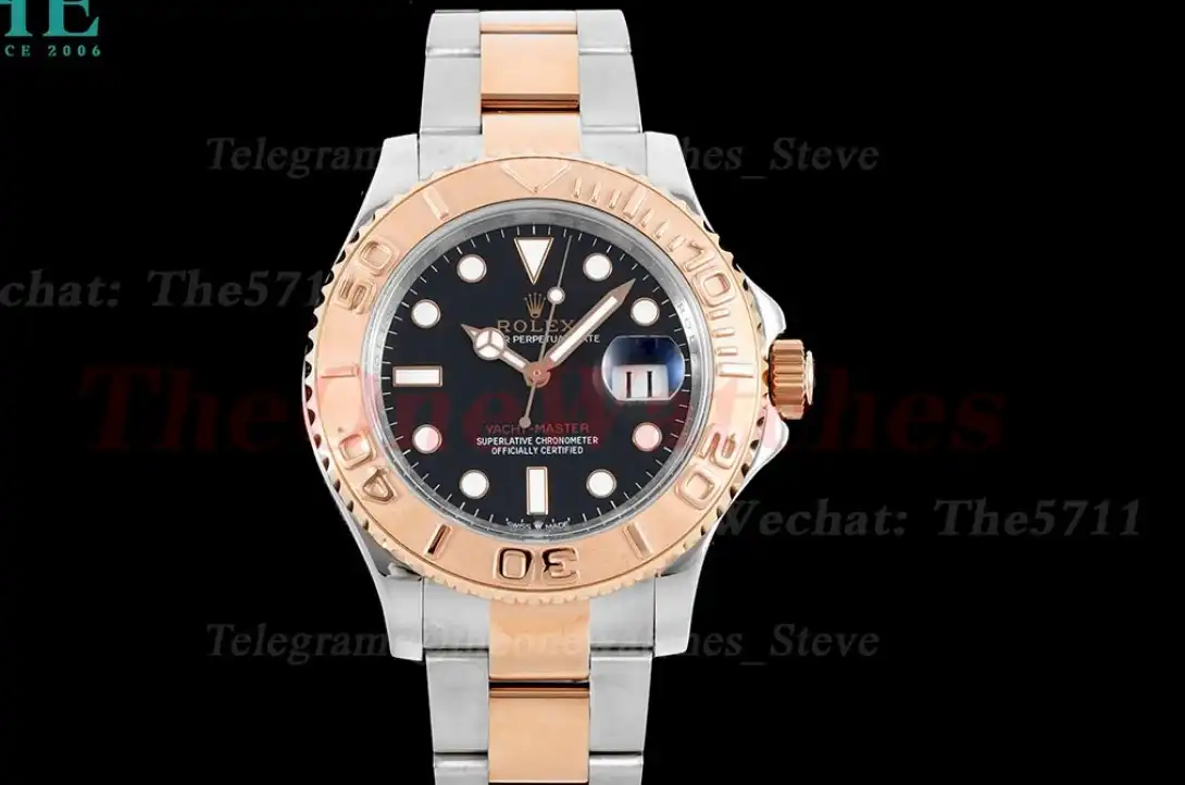 Yacht-Master 126621 40mm SS RG Black Dot CSF VR3235