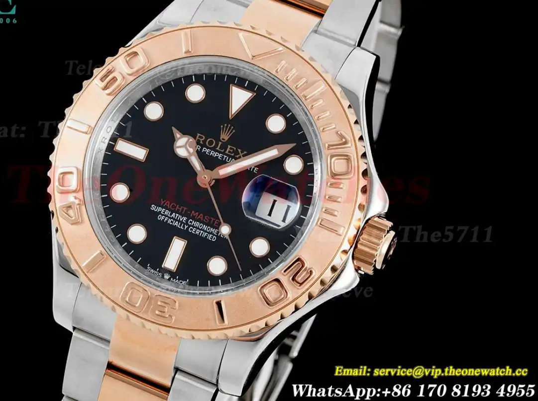 Yacht-Master 126621 40mm SS RG Black Dot CSF VR3235