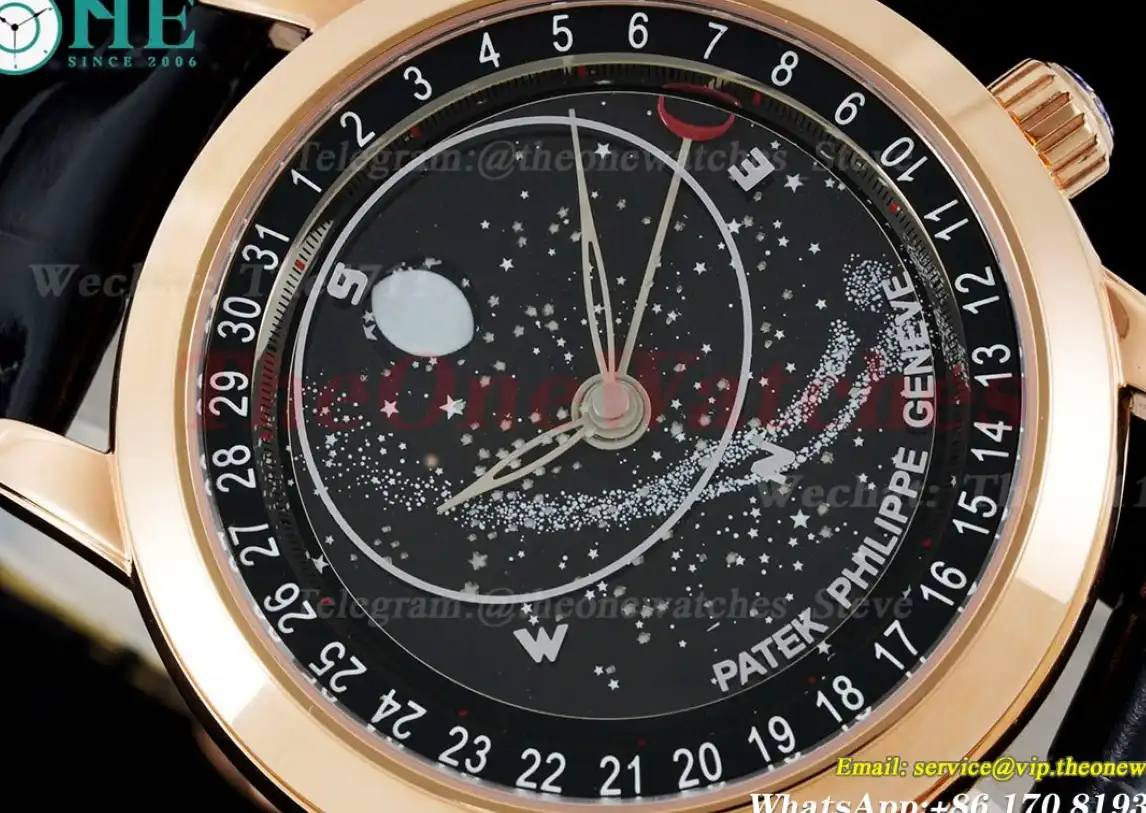 Celestial Sky Moon Date YG LE Black Dial TWF A240