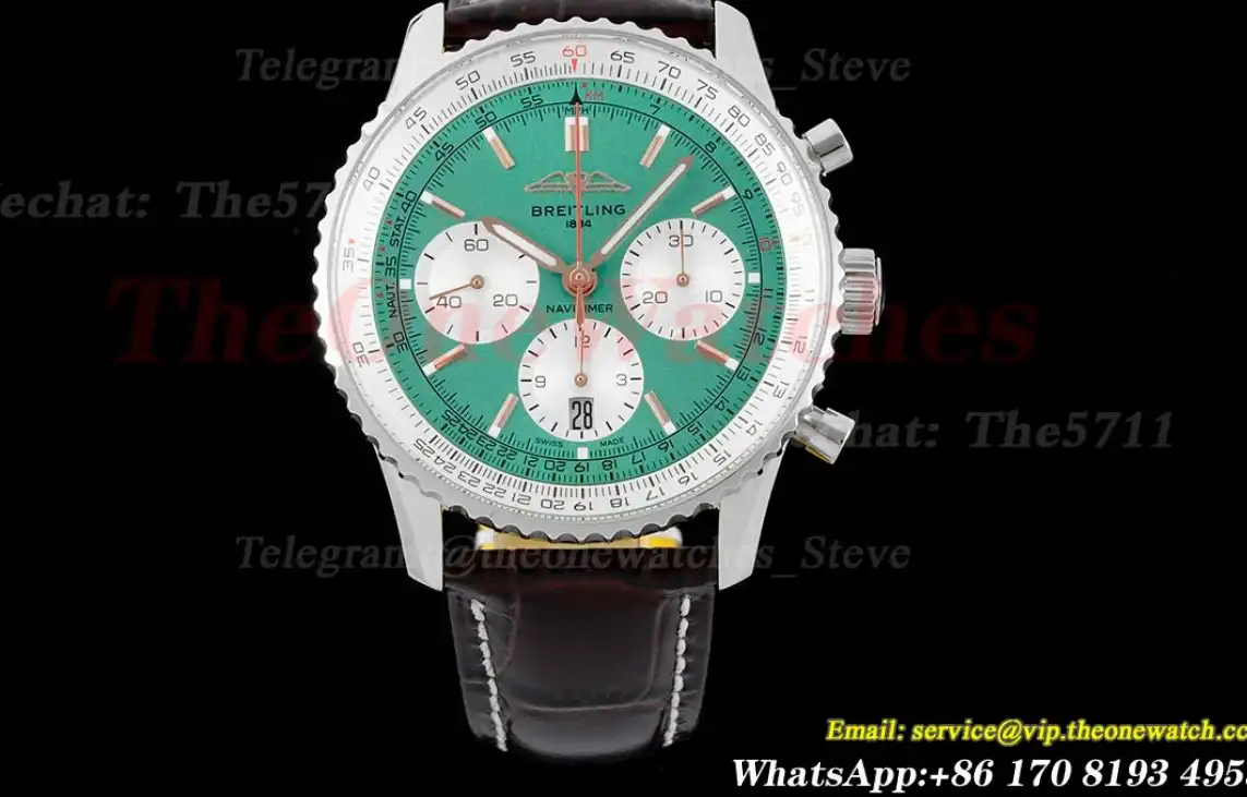 Navitimer B01 Chronograph SS LE Green Stk BLSF Asian B01