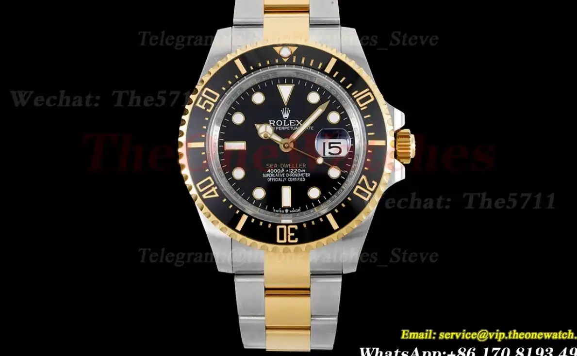 SeaDweller 126603 43mm YG SS Black Dial APF VR3235