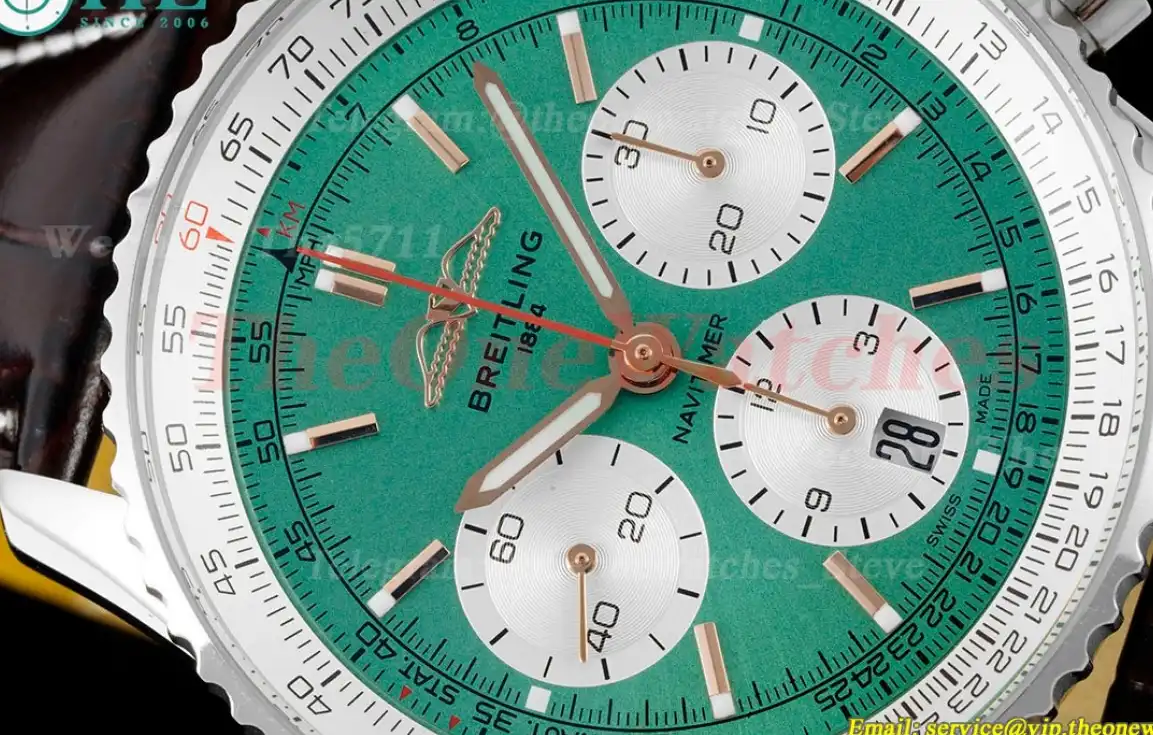 Navitimer B01 Chronograph SS LE Green Stk BLSF Asian B01