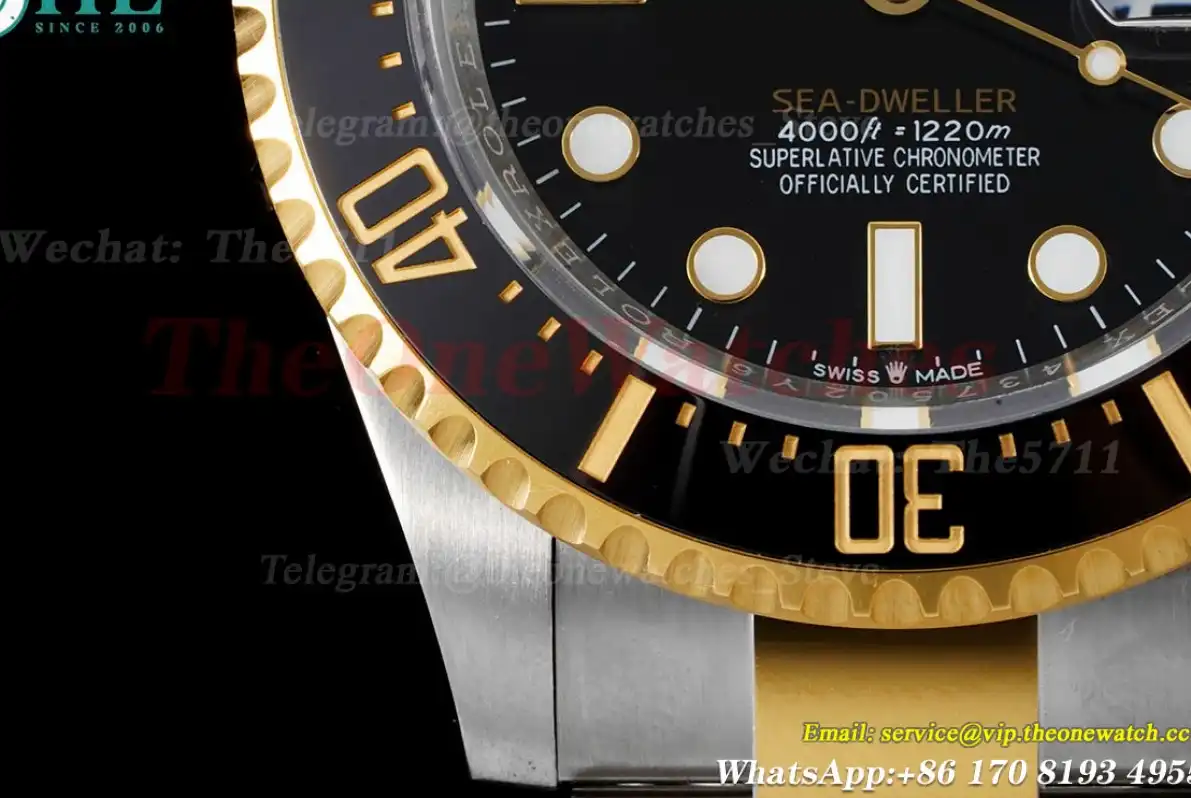 SeaDweller 126603 43mm YG SS Black Dial APF VR3235