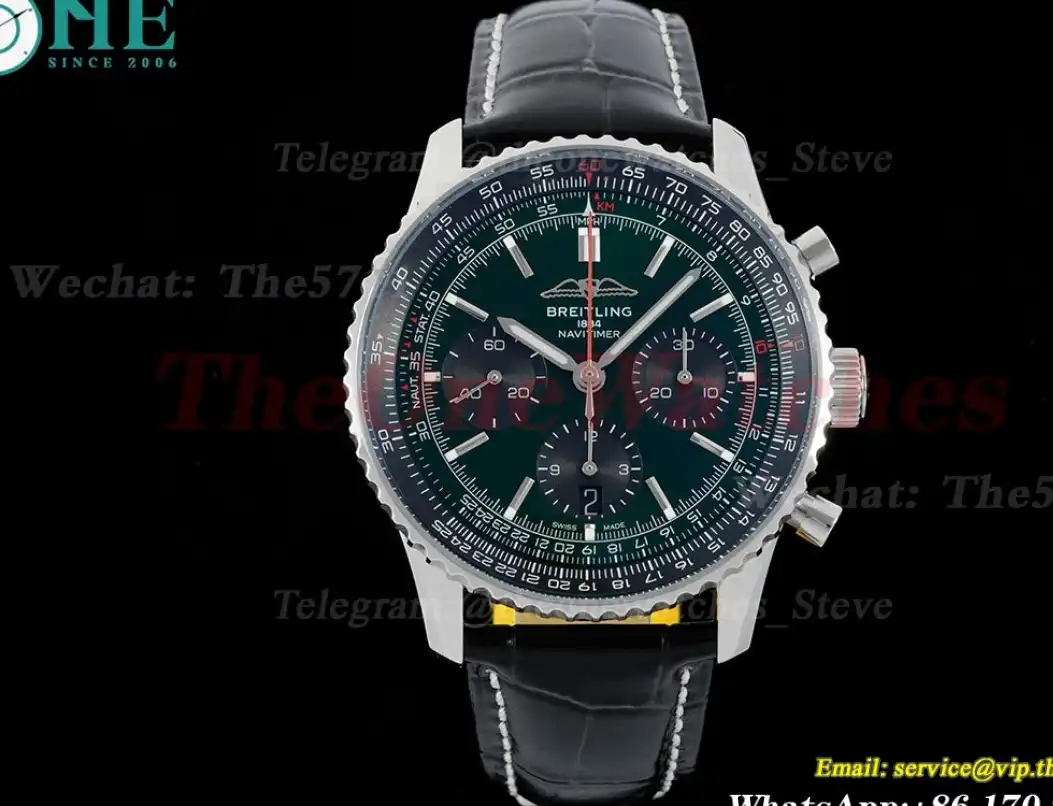 Navitimer B01 Chronograph SS LE Dark Green Dial BLSF Asian B01