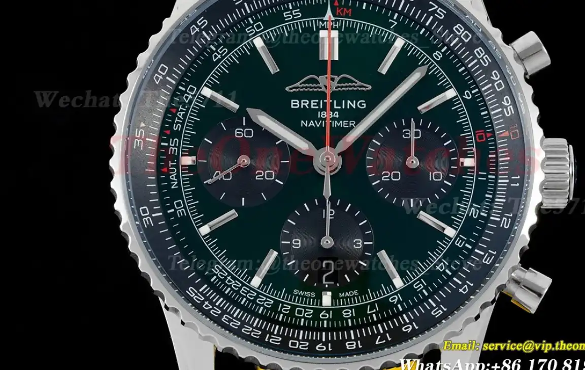 Navitimer B01 Chronograph SS LE Dark Green Dial BLSF Asian B01