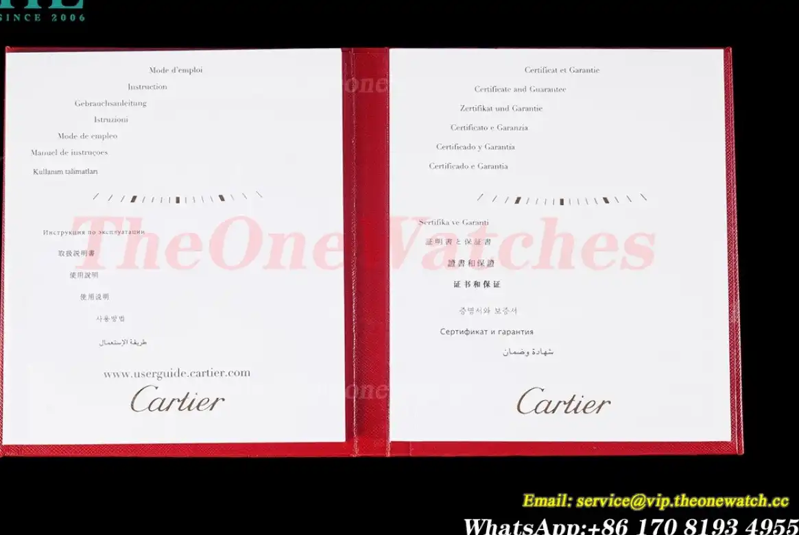 Cartier - Original Red Black Box Set