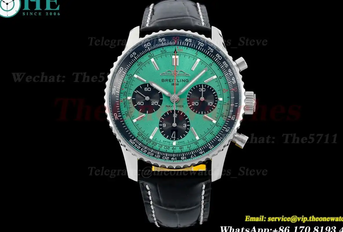 Navitimer B01 Chronograph SS LE Green Stk BLSF Asian B01