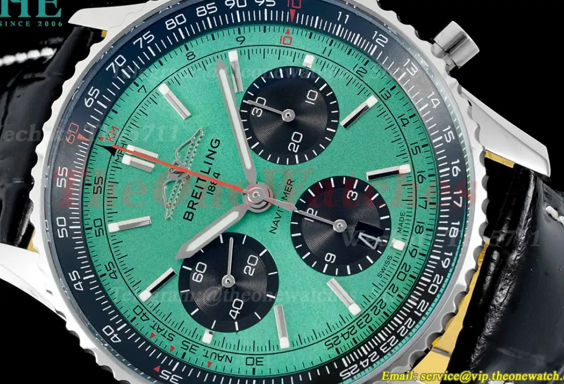 Navitimer B01 Chronograph SS LE Green Stk BLSF Asian B01